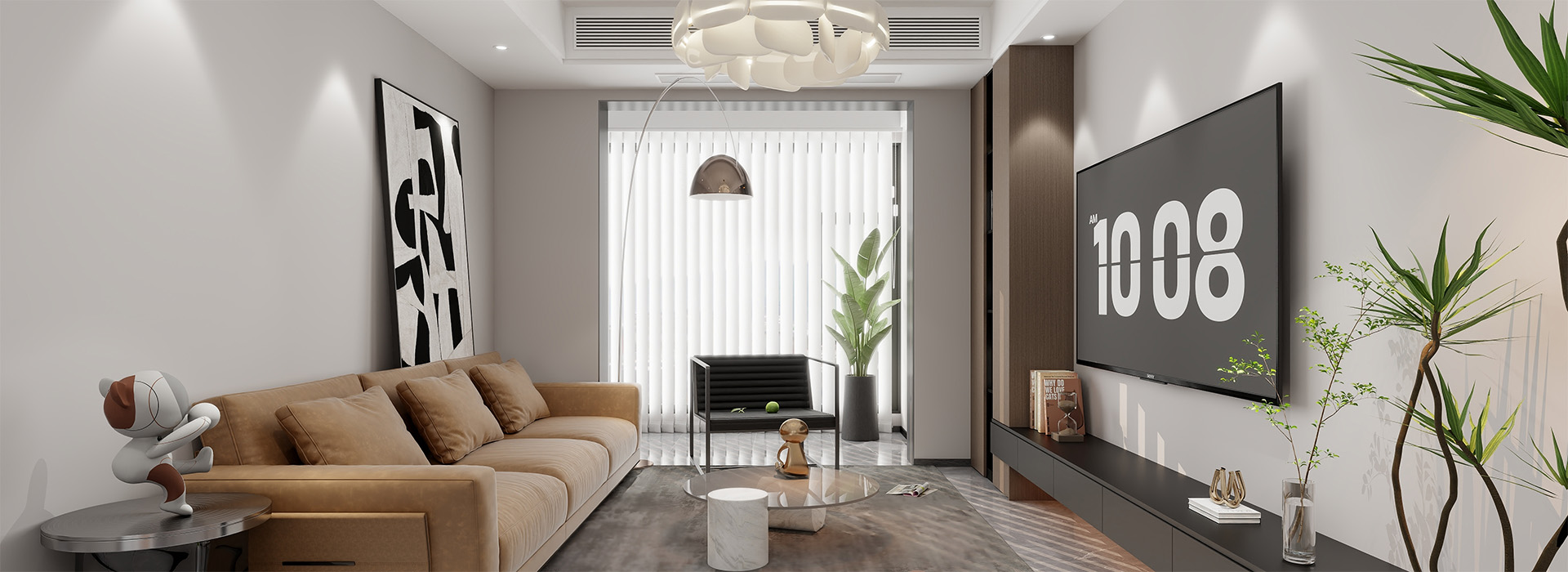 城建信達(dá)后湖里裝修,現(xiàn)代簡約風(fēng)格